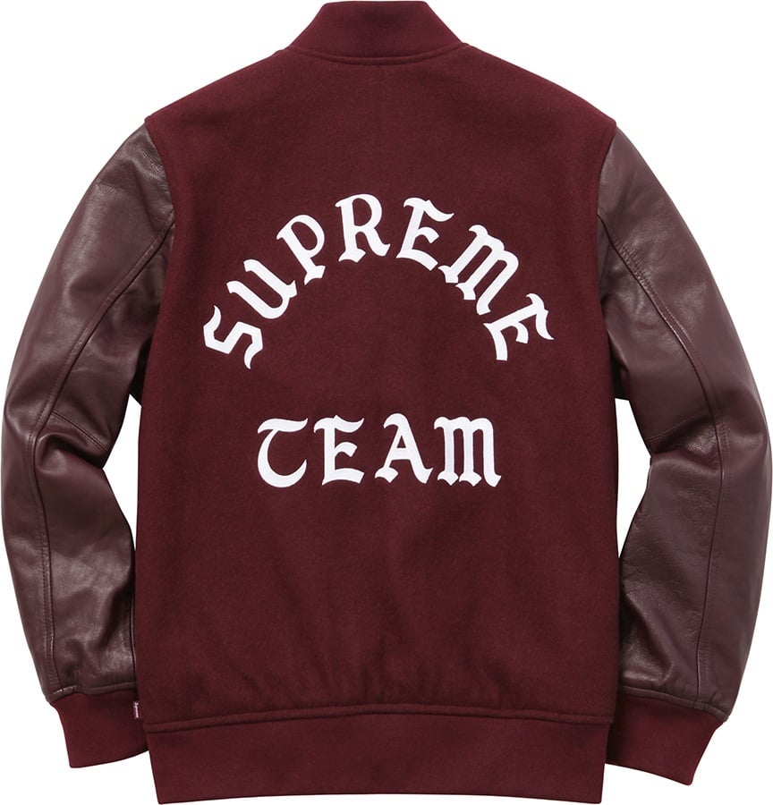Wool Varsity Crew Jacket view 4
